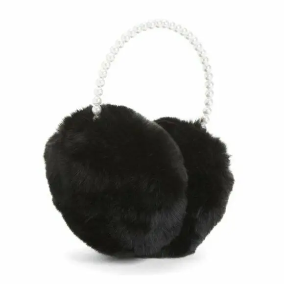 Christian Siriano Women's Pearl Band Faux Fur Earmuffs 1