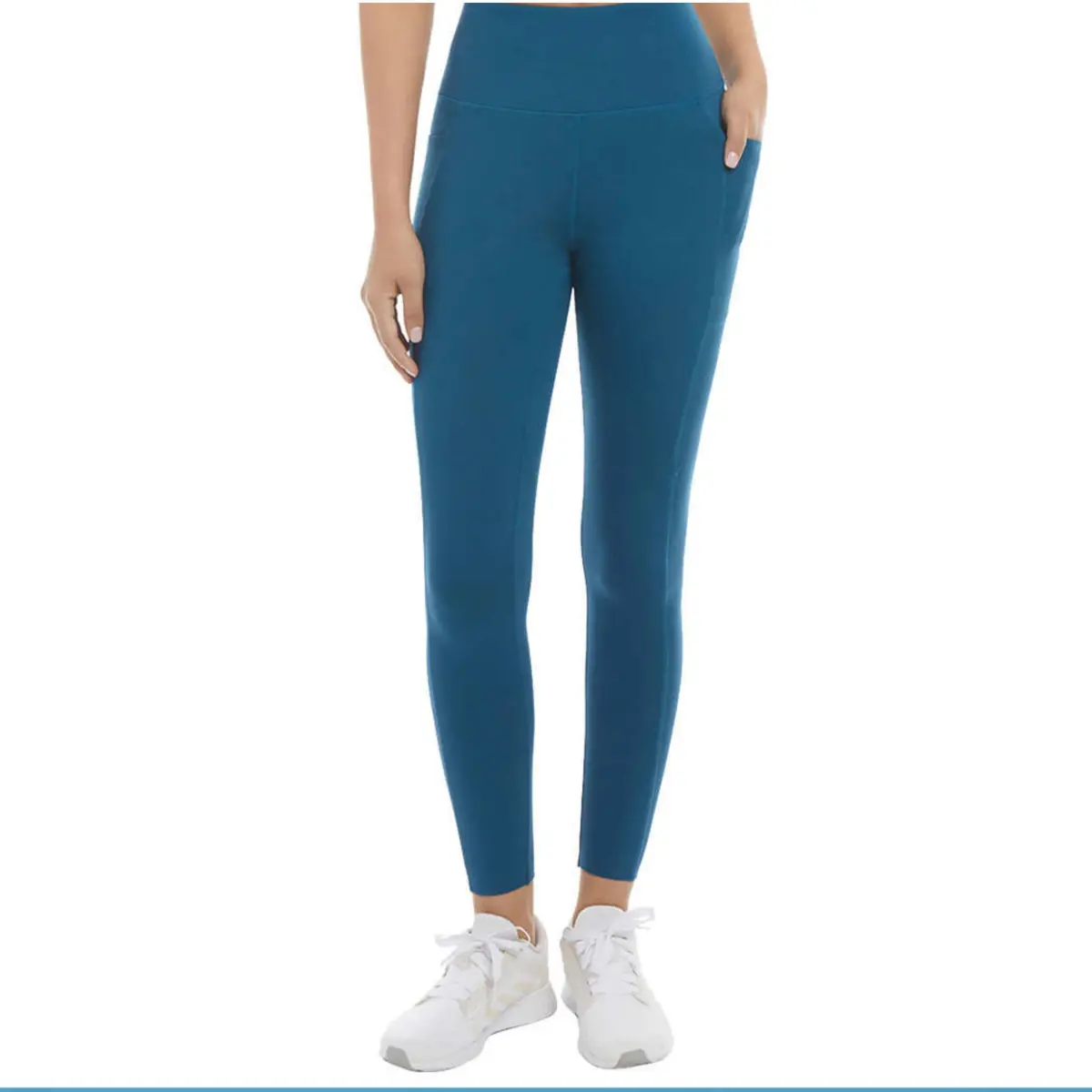 Danskin Women's Ultra High Rise Moisture Wicking Side Pockets Brushed Leggings 1