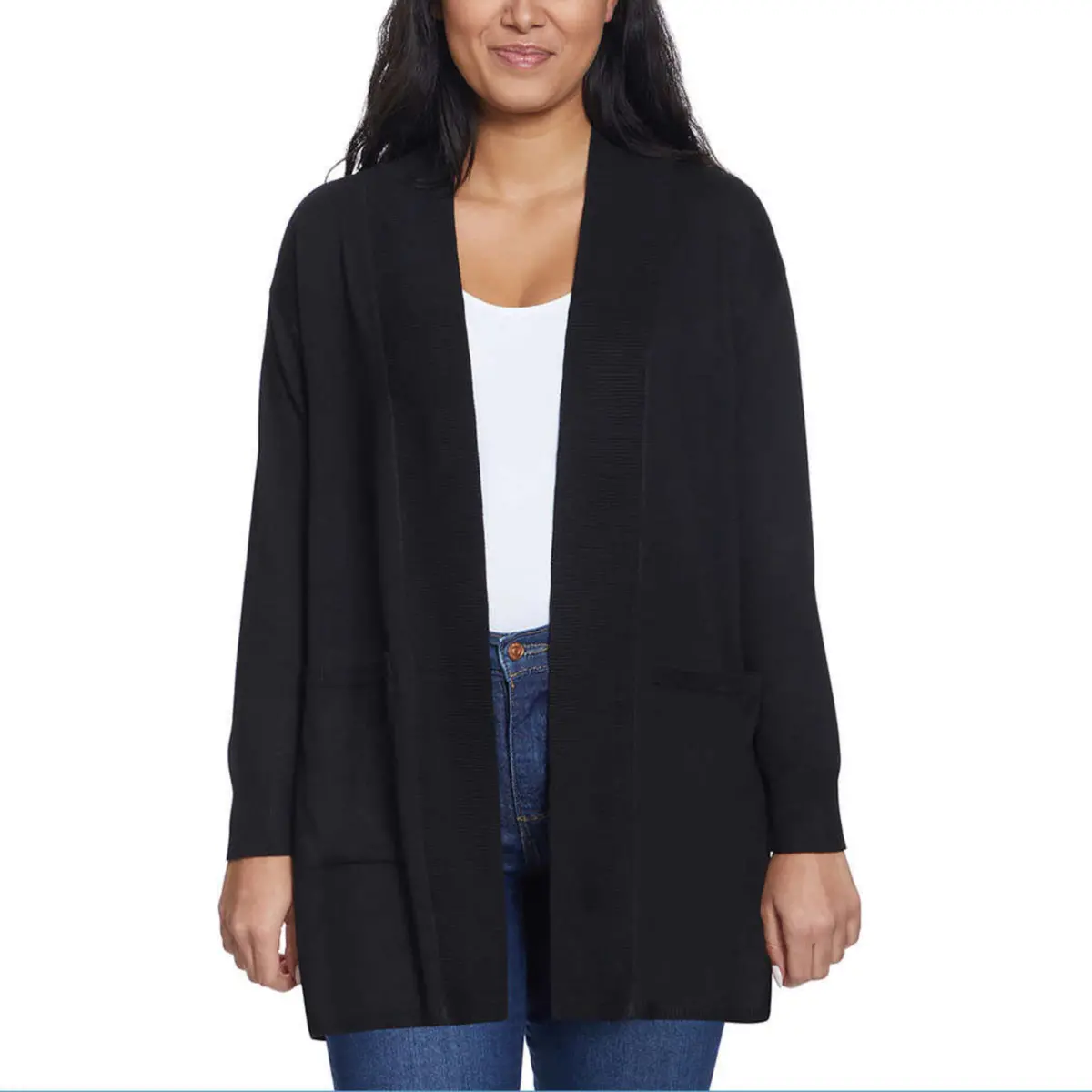 Gloria Vanderbilt Women's Open Front Super Soft Lightweight Cardigan 1