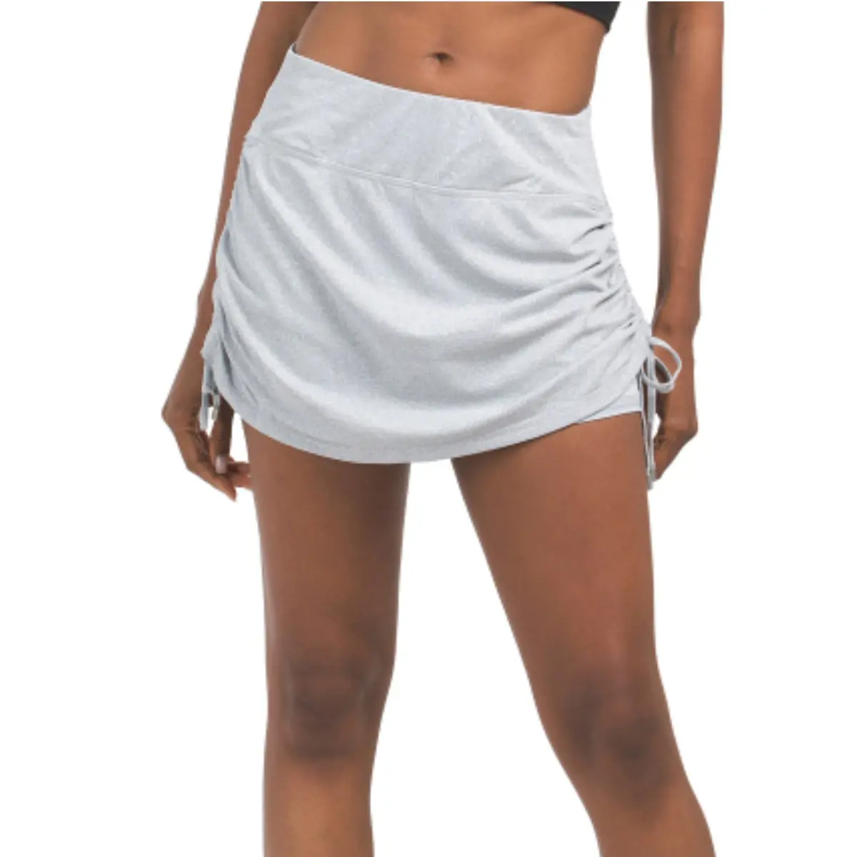 Kyodan Women's Elastic Waistband Built-In Shorts Ruched Side Active Tennis Golf Skort 1