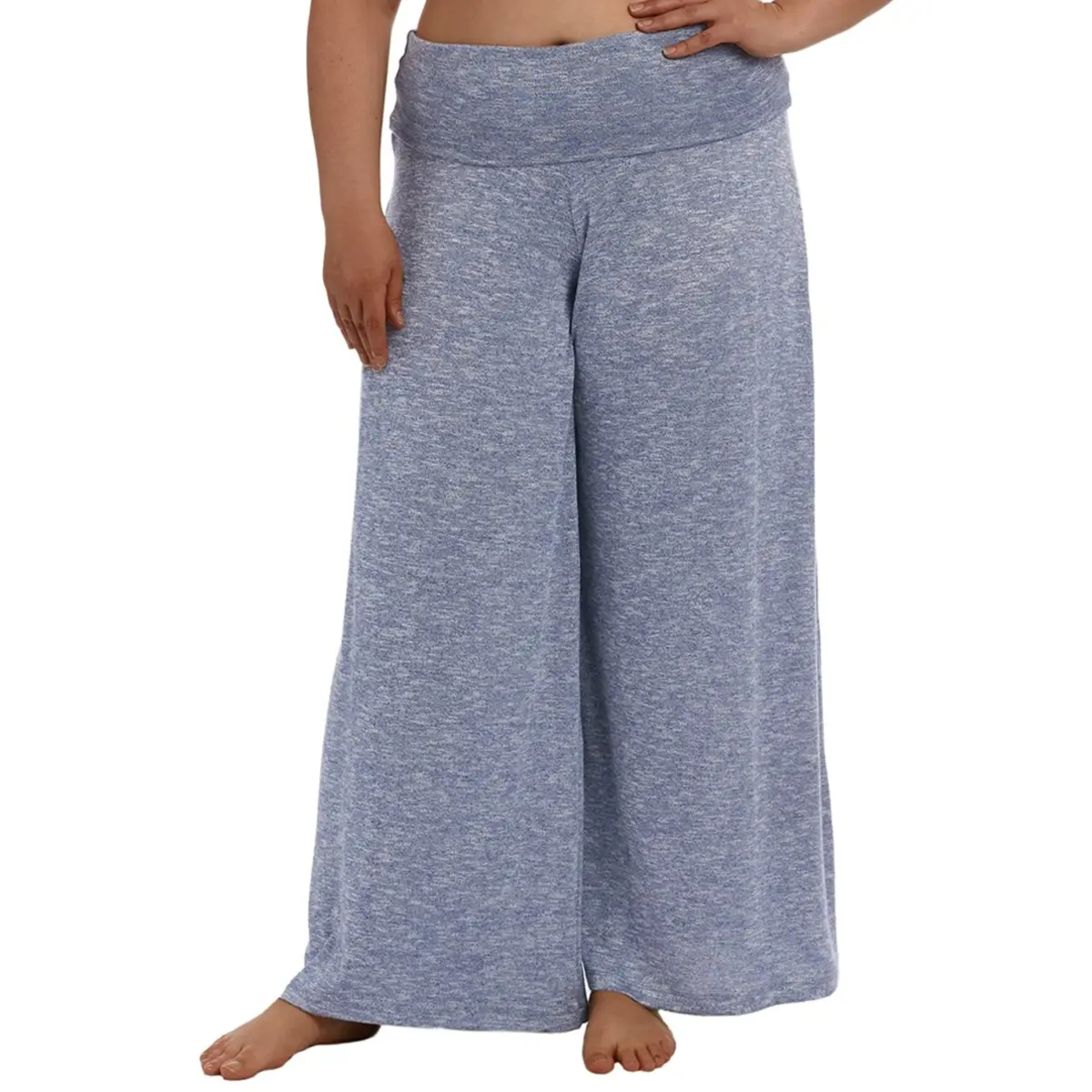 La Blanca Women's Plus Beach Cover Up Wide Leg Cozy Palazzo Pants 1