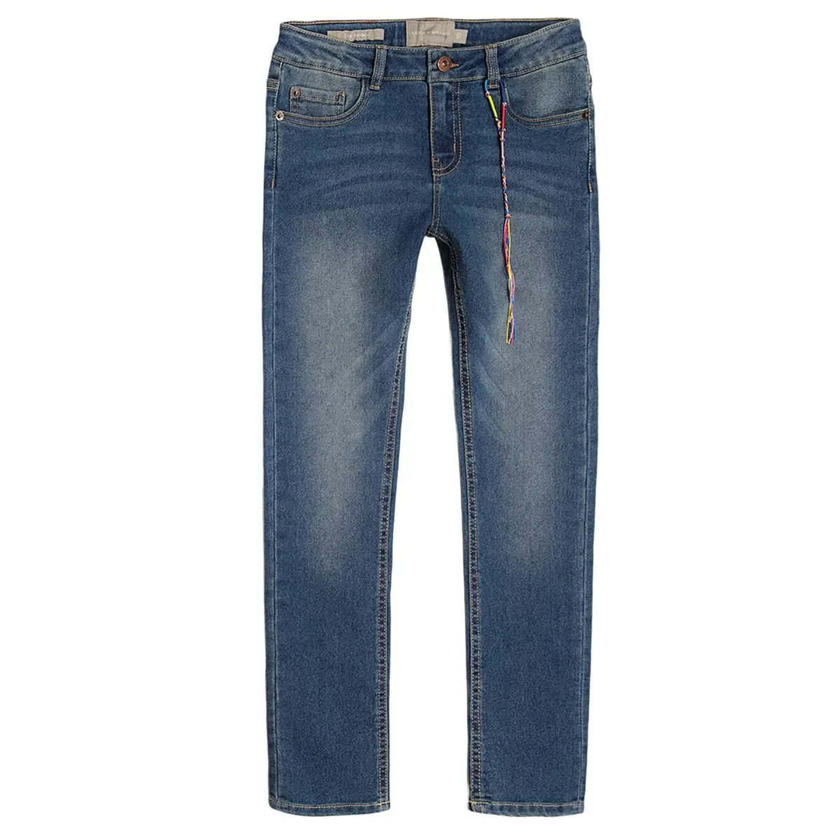 Lucky Brand Girls 7-16 Youth Zoe 5-Pocket Skinny Fit Stretch Ada Denim Jeans 1