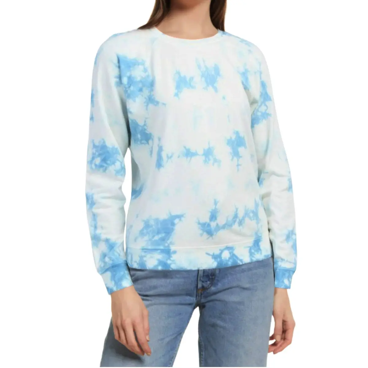 Lucky Brand Women's Tie Dye Print Soft Cotton Casual Sweatshirt Top 1