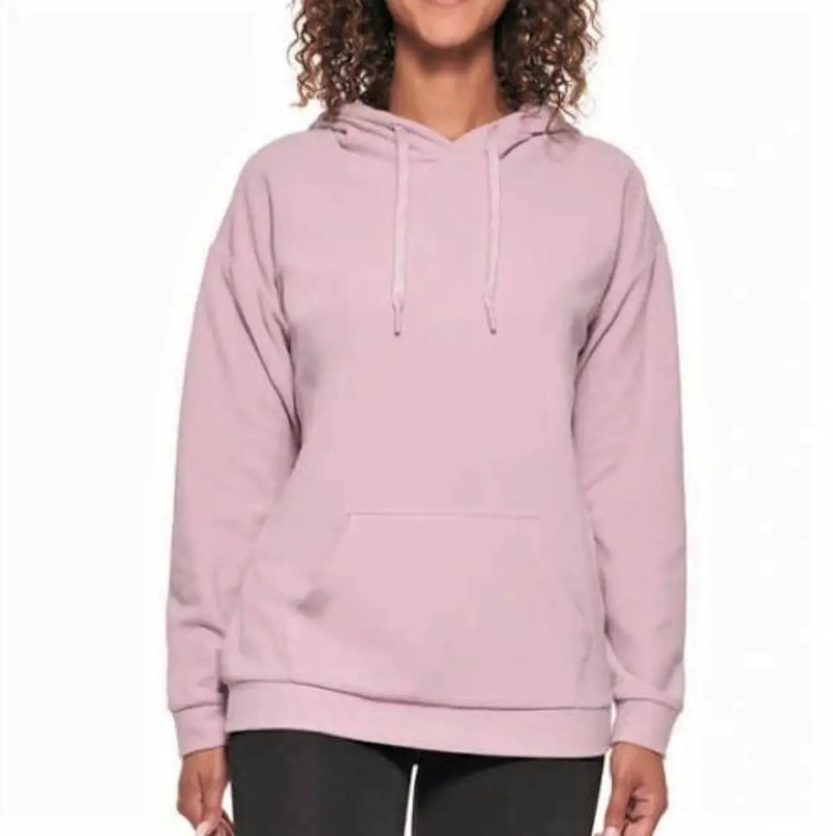 Andrew Marc Marc Ny Women's Cozy Cotton Blend Kangaroo Pocket Pullover Sweatshirt Drawstring Hoodie 1