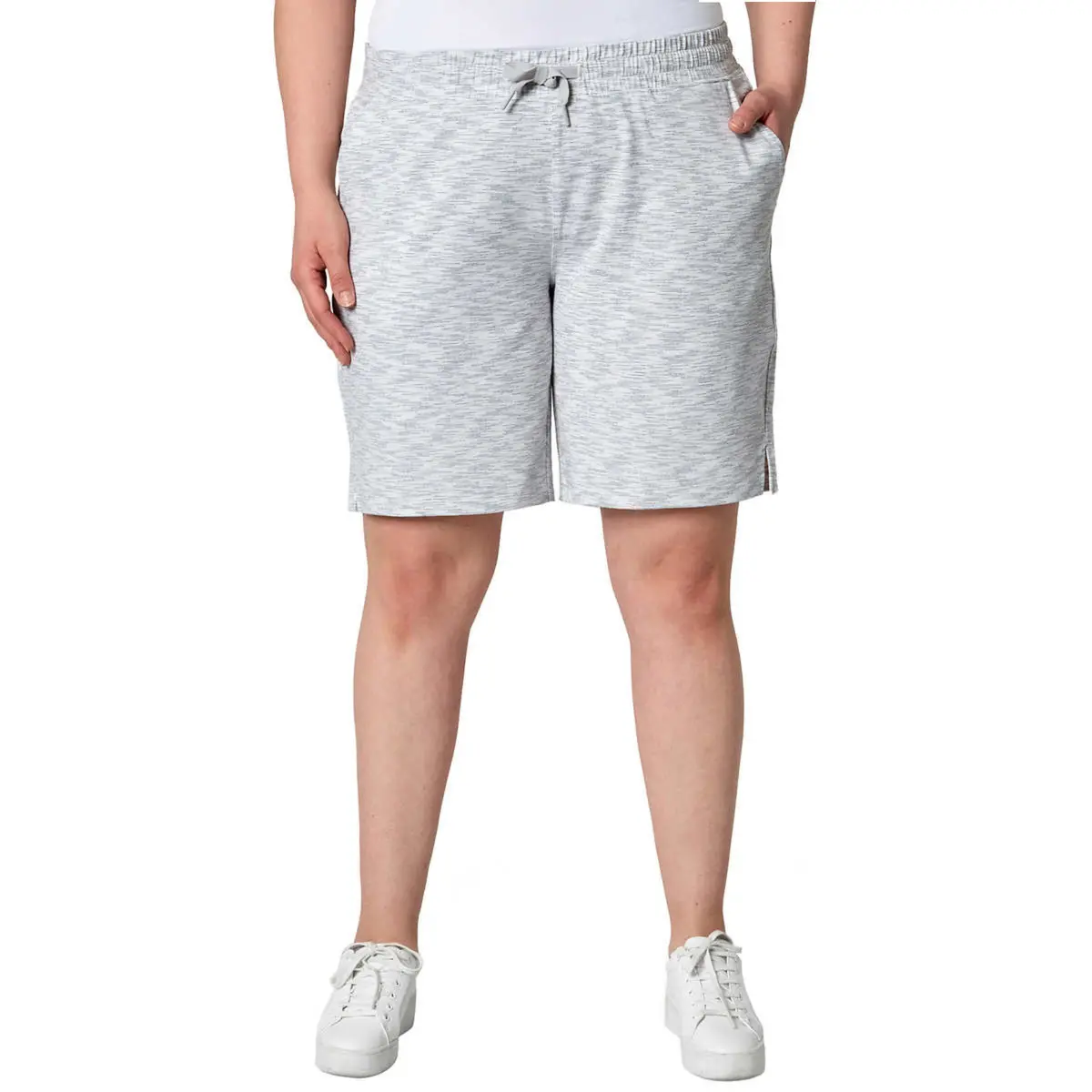 Mondetta Women's Active Performance Elastic Waist Soft Casual Bermuda Short 1