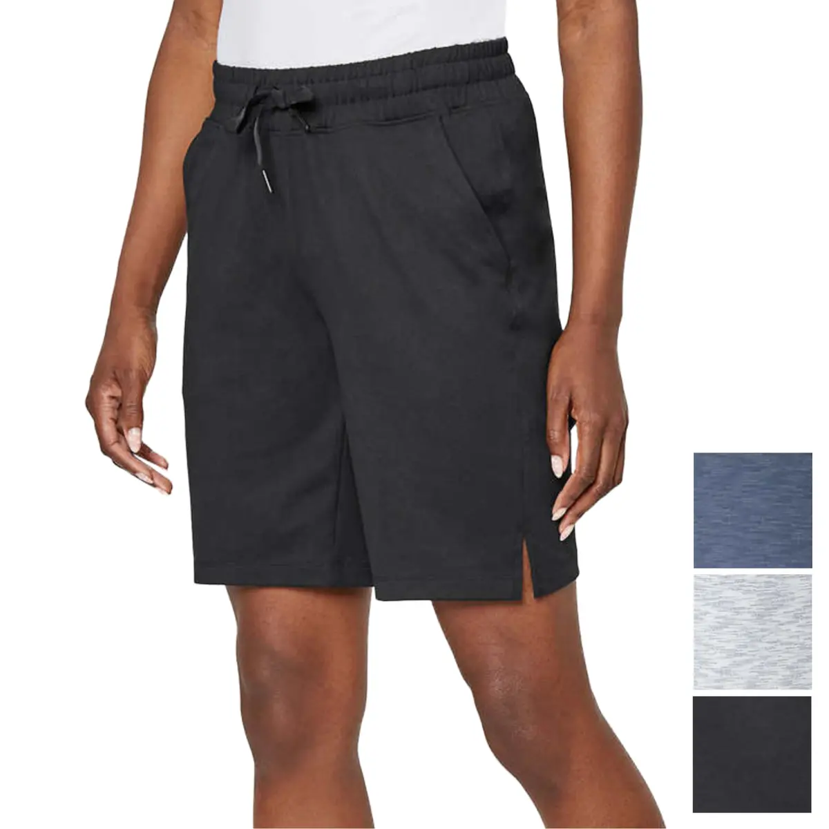 Mondetta Women's Active Performance Elastic Waist Soft Casual Bermuda Short 1