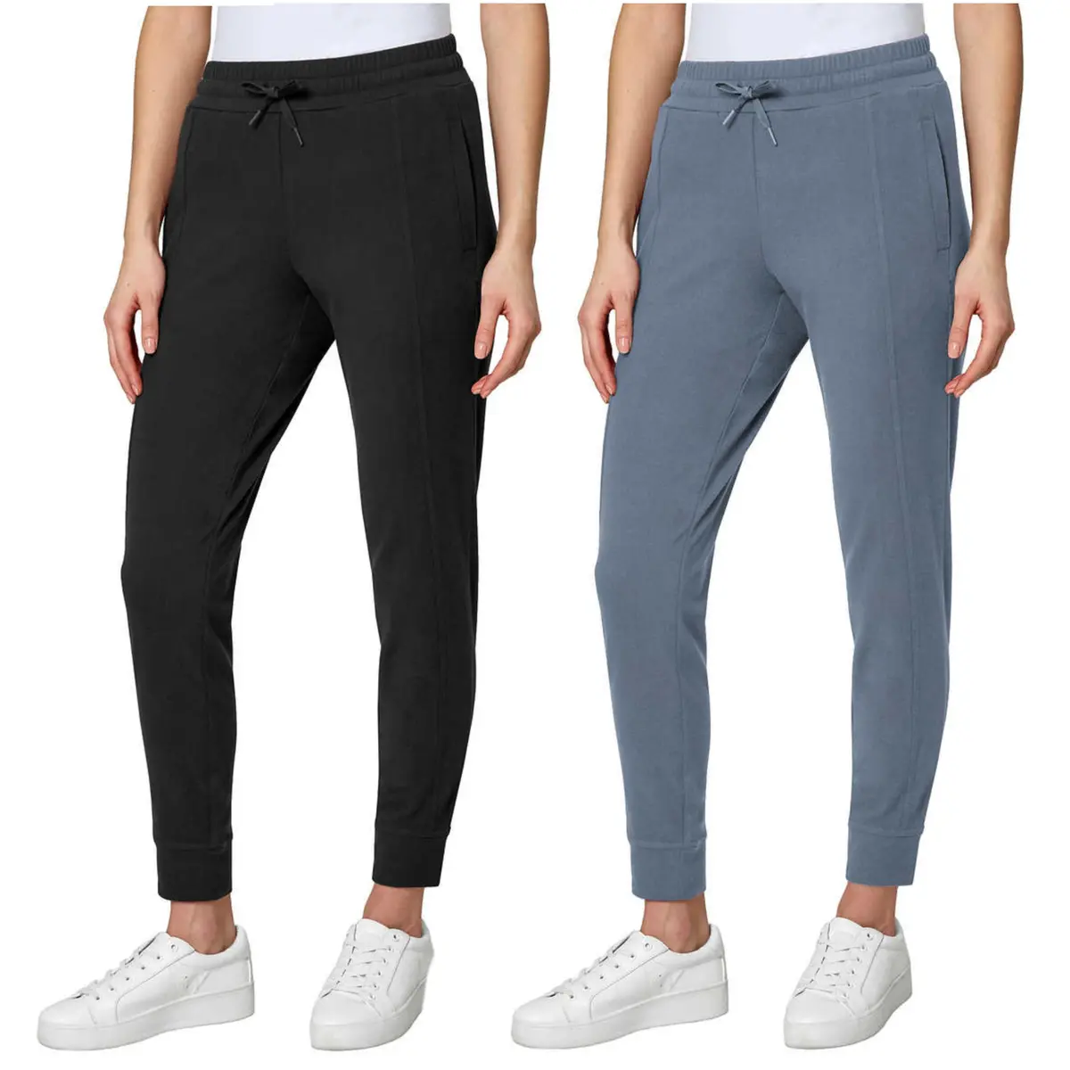 Mondetta Women's High Waist Active Pants Side Pockets Soft Fleece Joggers 1