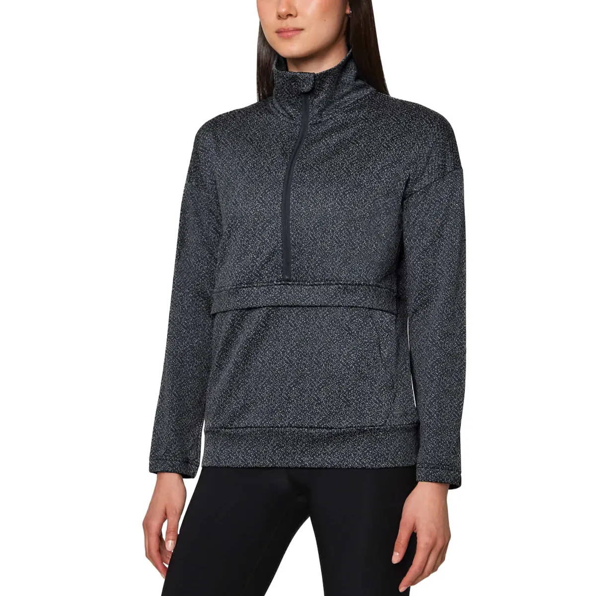 Mondetta Women's Moisture Wicking Kangaroo Pocket Popover Half-Zip Active Top 1