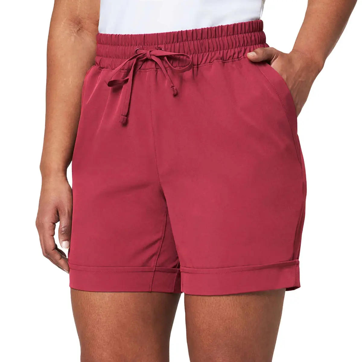 Mondetta Women's Moisture Wicking Side Pockets Active Walking Shorts 1