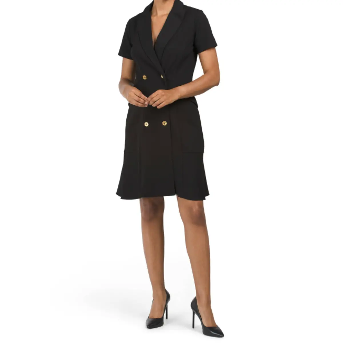 Nanette Lepore Women's Double Breasted Wrap Sheath Blazer Mini Dress 1