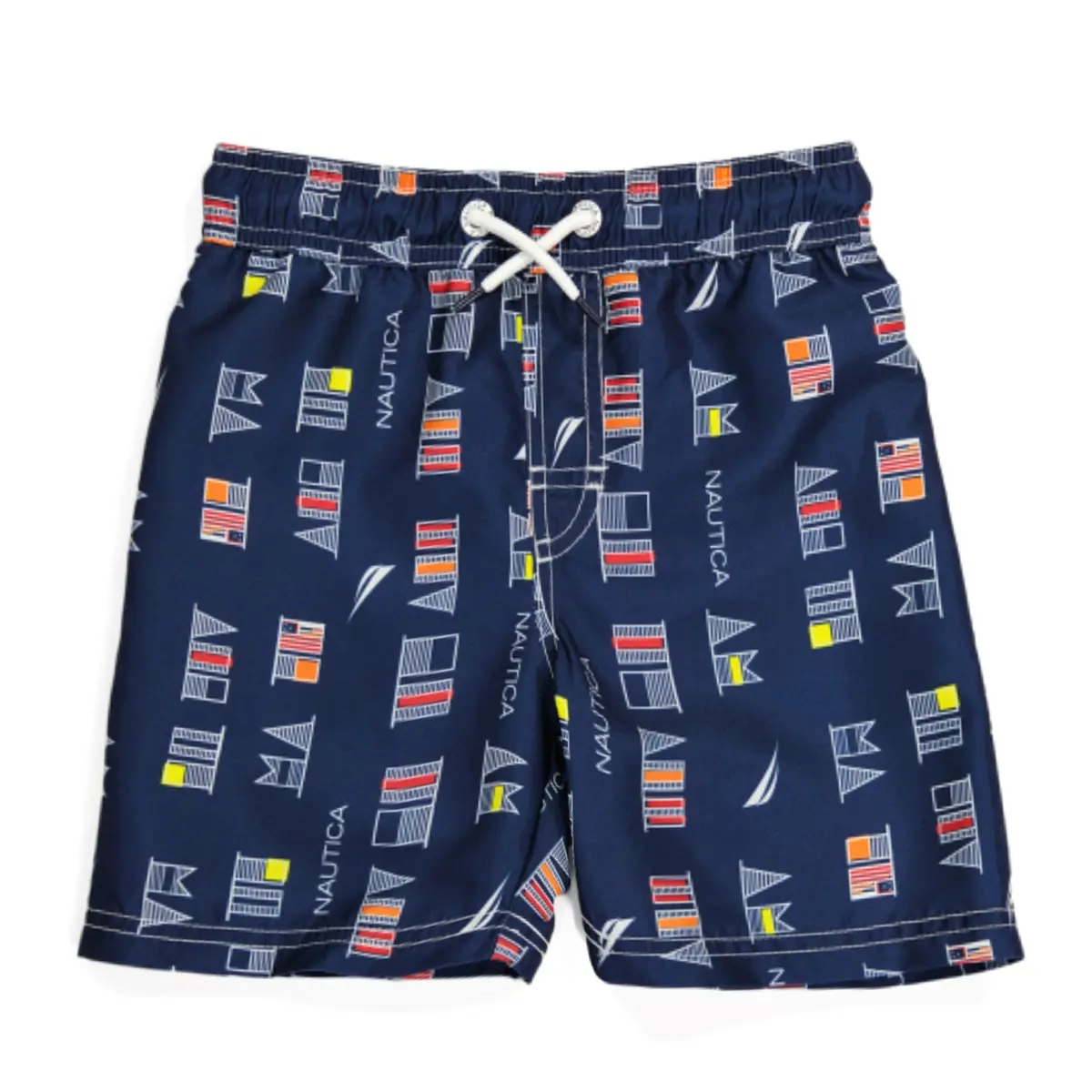 Nautica Little Boys Edgy Flag Upf 50+ Protection, Swim Trunks 1