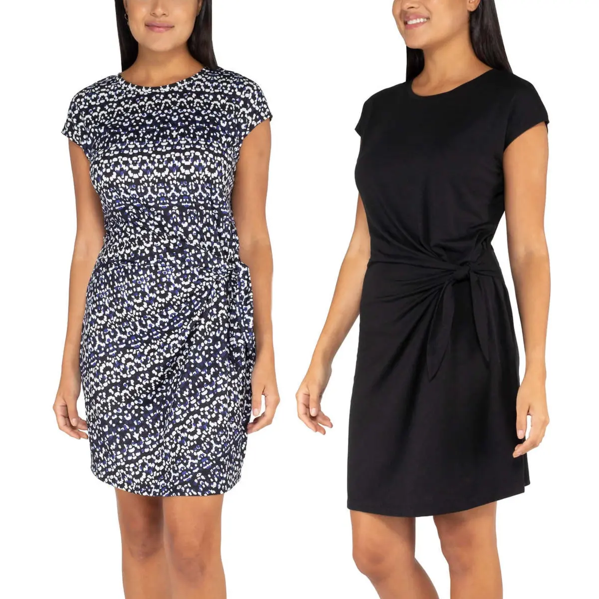 Nicole Miller Women's Plus Twist Knot Mini Dress 1