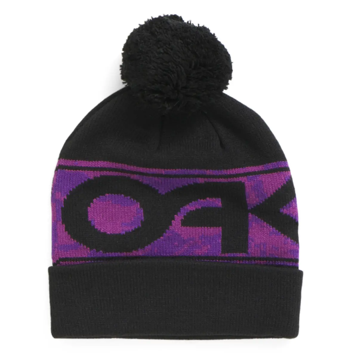Oakley Unisex Wanderlust Fold Over Cuff Soft Knit Pom Beanie Winter Hat 1