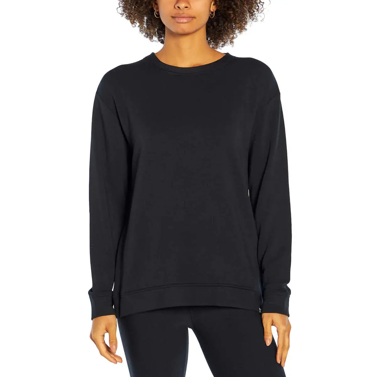 Orvis Women's Relaxed Fit Crewneck Tunic Length Pullover Top 1