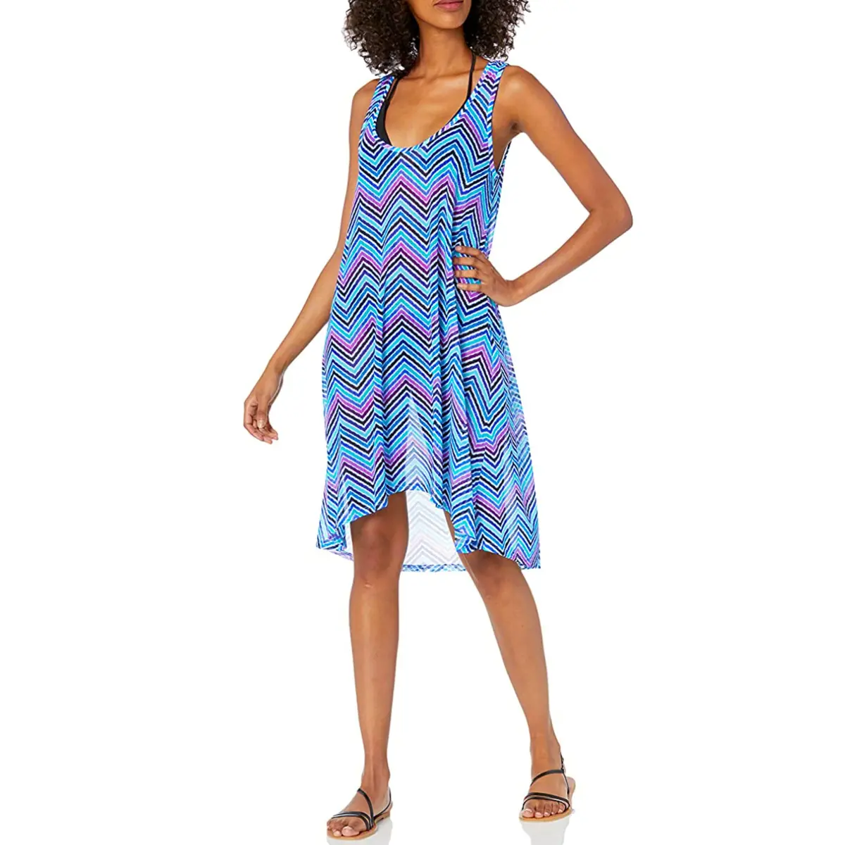 Profile By Gottex Women's Tempo Mesh Sun Dress Swim Cover-Up 1