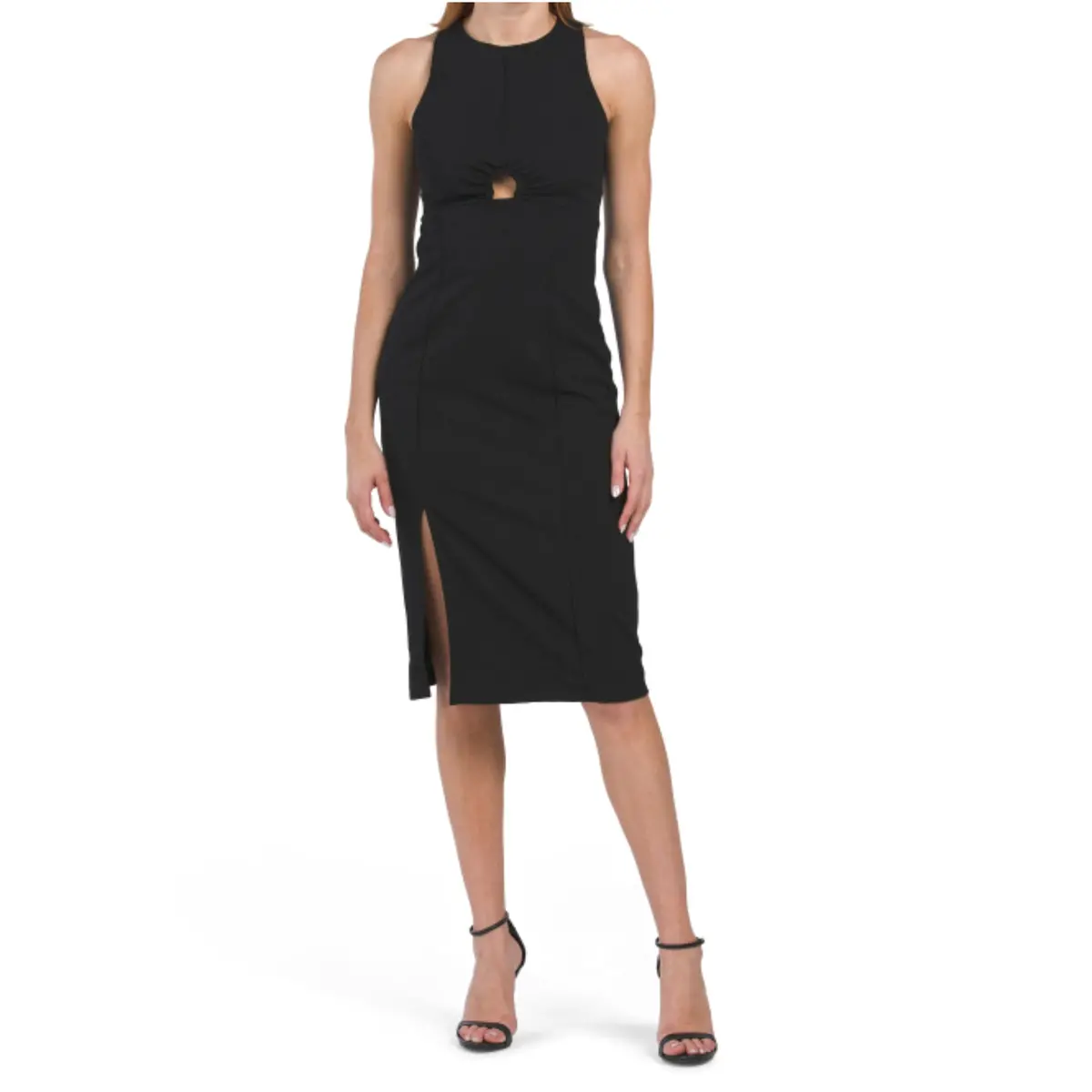 Rachel Rachel Roy Women's Riley Keyhole Front Side Slit Midi Dress 1