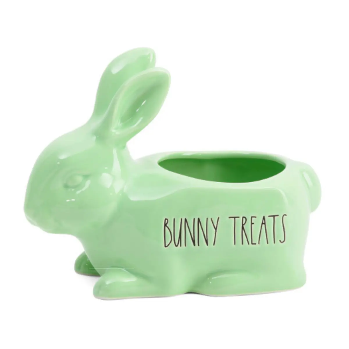 Rae Dunn Ceramic Glazed Finished Bunny Treats Planter 1