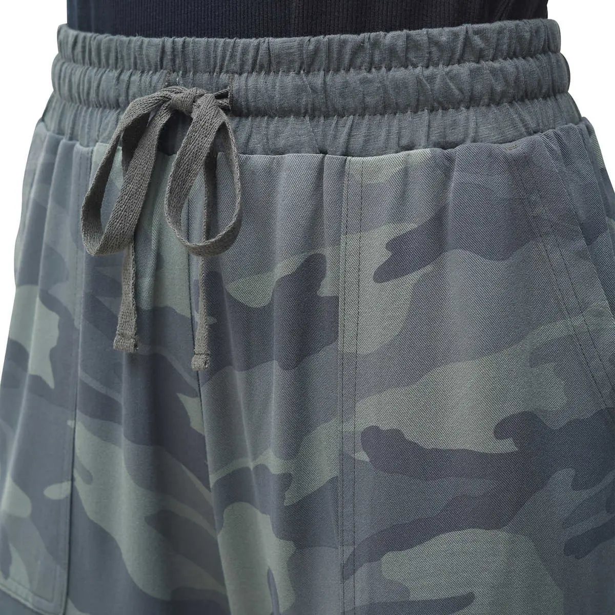 Splendid Women's Ankle Cuff Relaxed Fit Active Pants Camo Print Woven Casual Joggers 4
