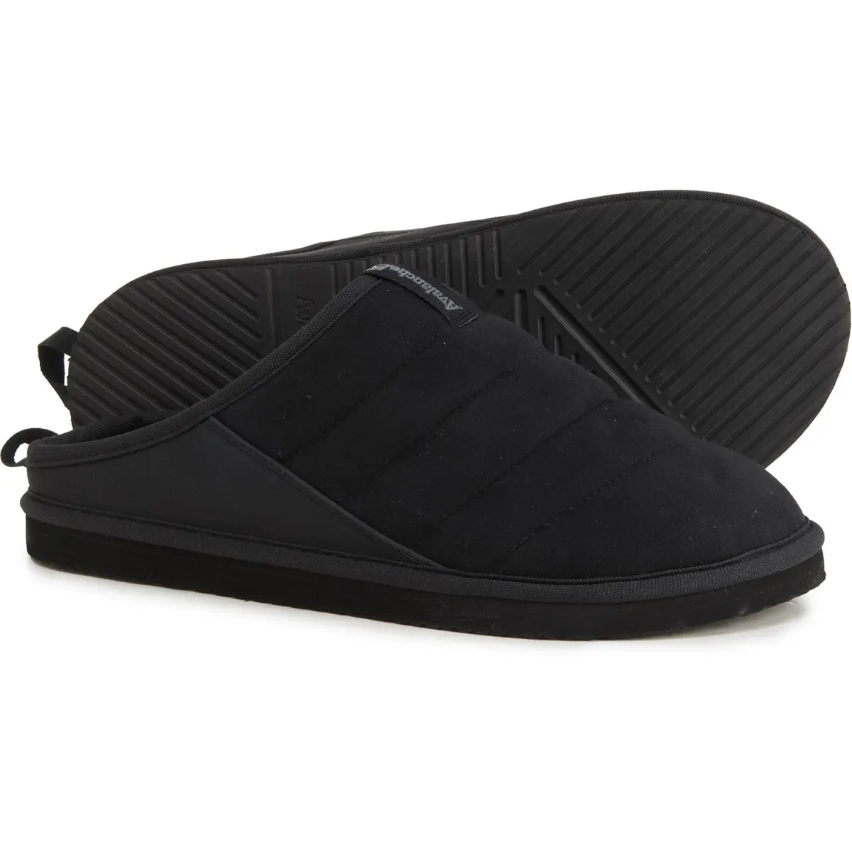 Avalanche Men's Water Resistant Faux Fur Fleece Lining Indoor Or Outdoor Mule Slippers 1