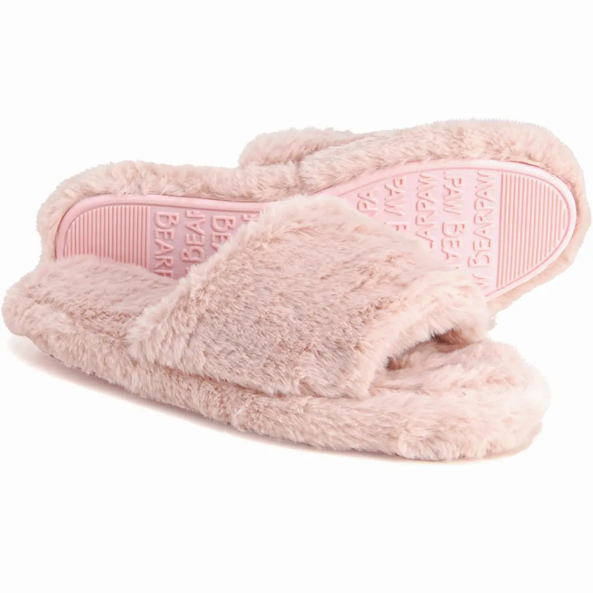Bearpaw Women's Cozy Maxine Single Band Fuzzy Faux Fur Slippers 1