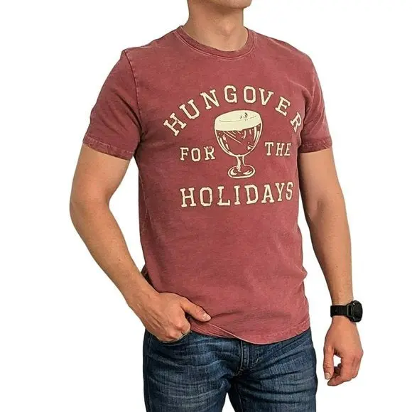 Lucky Brand Hungover For The Holidays Graphic Print Cotton T-Shirt 1