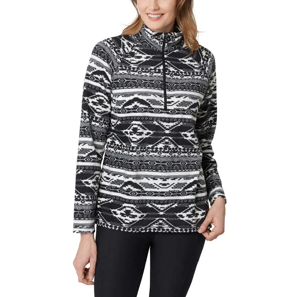 Eddie Bauer Women's Ultrasoft Mock Neck Quarter Zip Pullover Top 1