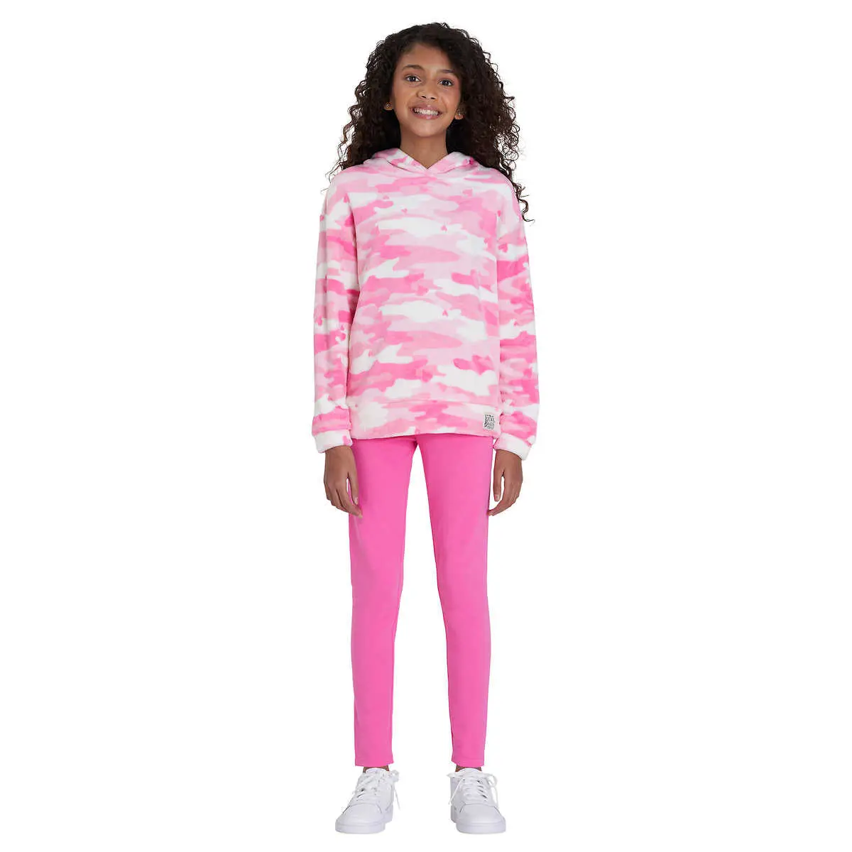 Lucky Brand Girl's Youth 2-Piece Plush Velour Hoodie & Leggings Set 1