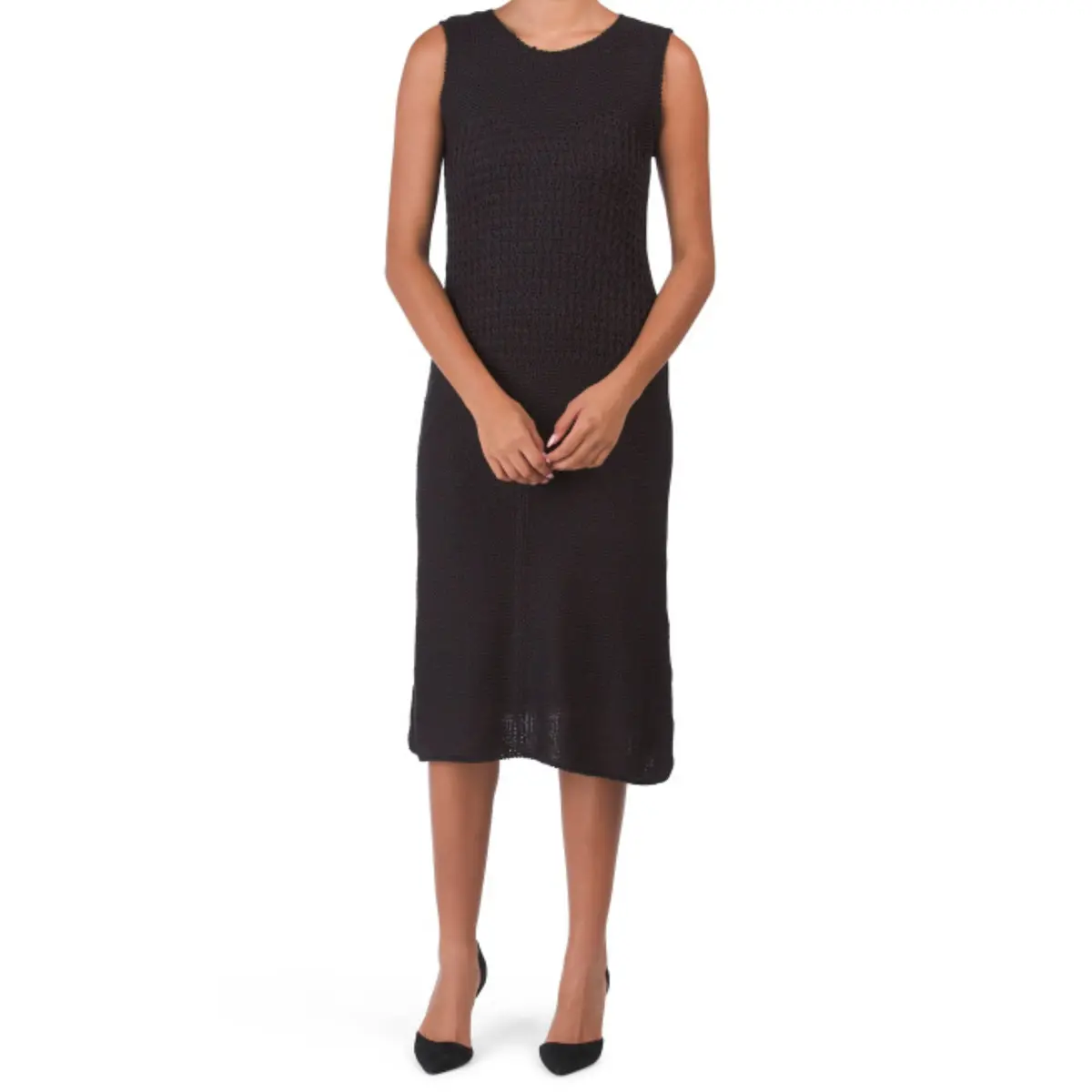 Vertigo Paris Sleeveless Crochet Knit Mini Dress 1